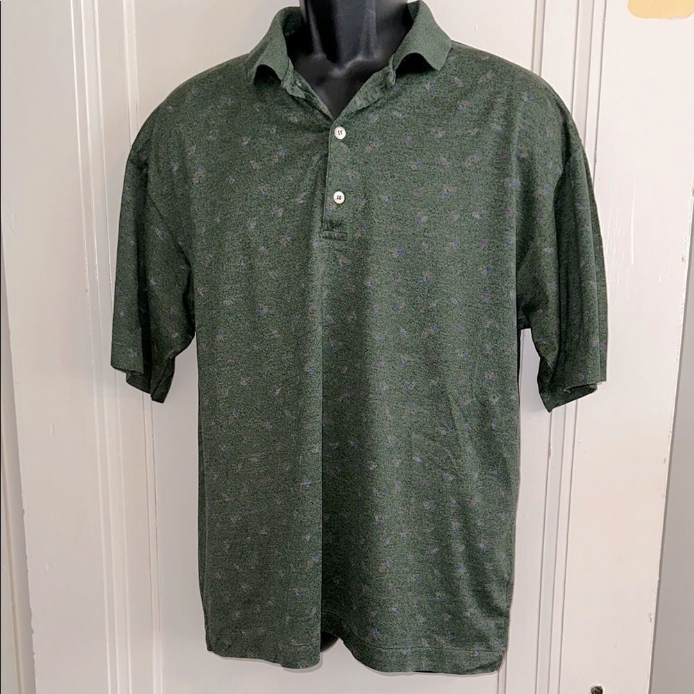Vintage 80s Bobby Jones Dark‎ Green Cotton Polo Shirt